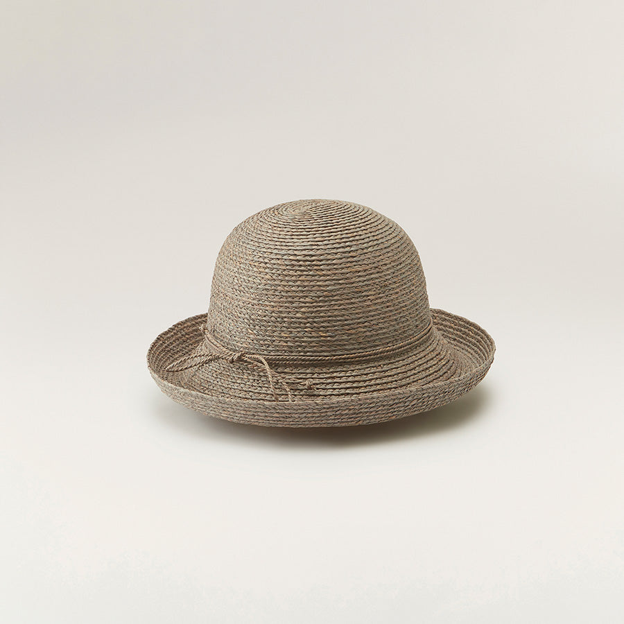 HELEN KAMINSKI 麦わら帽子 ベージュ/ブラック ONE SIZE Helen Kaminski Classic 5 Raffia Straw Hat Black Ribbon Bow